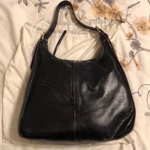 Black Leather HOBO Purse